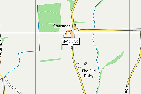 BA12 6AR map - OS VectorMap District (Ordnance Survey)