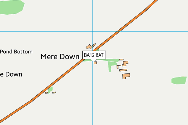 BA12 6AT map - OS VectorMap District (Ordnance Survey)