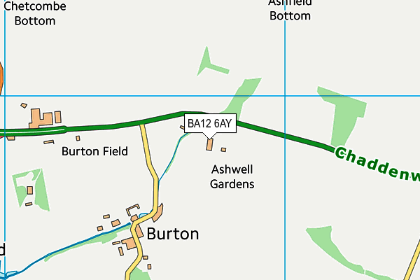 BA12 6AY map - OS VectorMap District (Ordnance Survey)