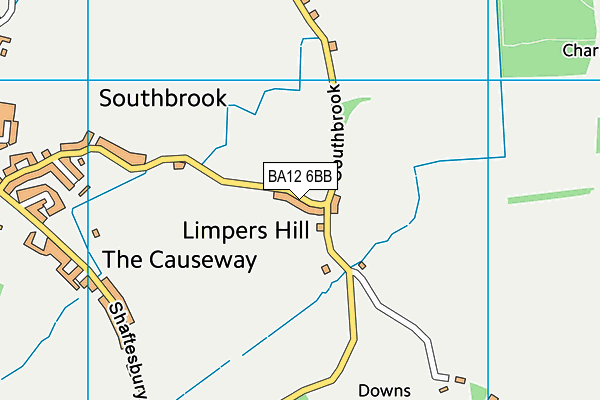 BA12 6BB map - OS VectorMap District (Ordnance Survey)