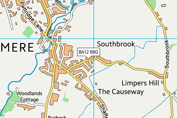 BA12 6BG map - OS VectorMap District (Ordnance Survey)