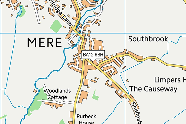 BA12 6BH map - OS VectorMap District (Ordnance Survey)