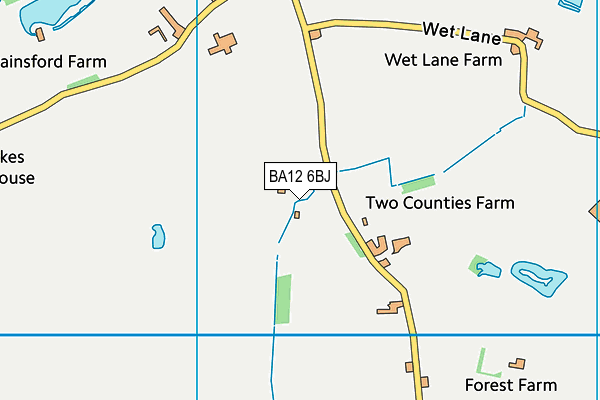 Two Counties Farm map (BA12 6BJ) - OS VectorMap District (Ordnance Survey)