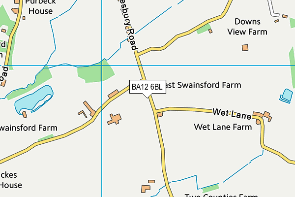 BA12 6BL map - OS VectorMap District (Ordnance Survey)