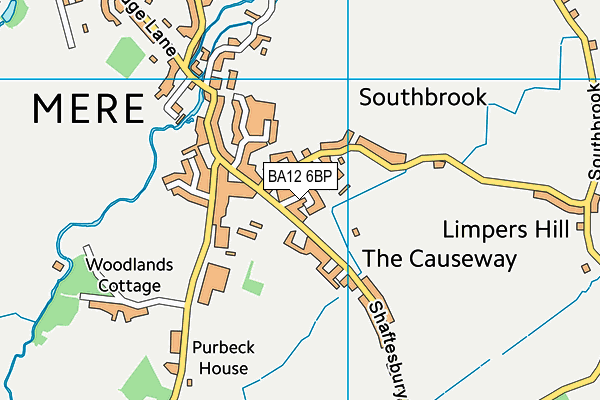 BA12 6BP map - OS VectorMap District (Ordnance Survey)