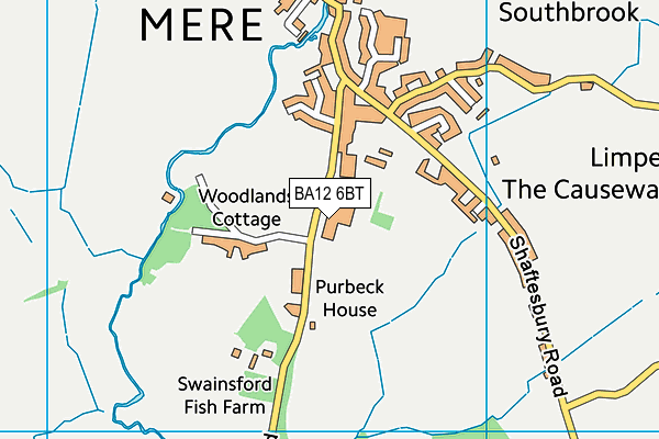 BA12 6BT map - OS VectorMap District (Ordnance Survey)