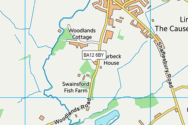 BA12 6BY map - OS VectorMap District (Ordnance Survey)