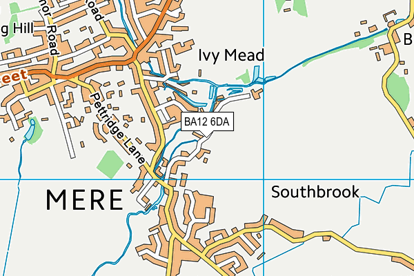 BA12 6DA map - OS VectorMap District (Ordnance Survey)