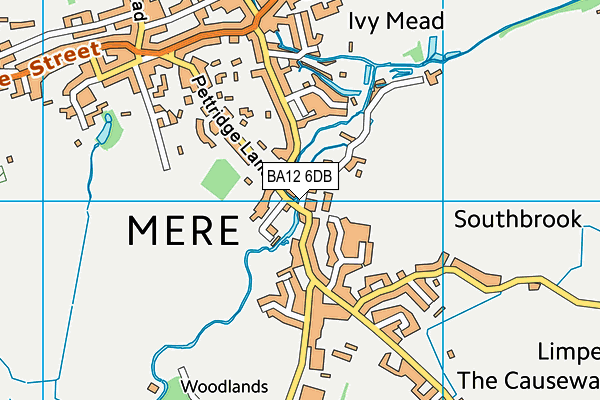 BA12 6DB map - OS VectorMap District (Ordnance Survey)