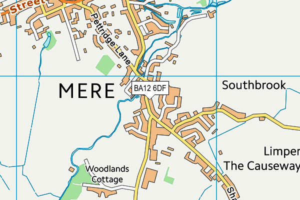 BA12 6DF map - OS VectorMap District (Ordnance Survey)