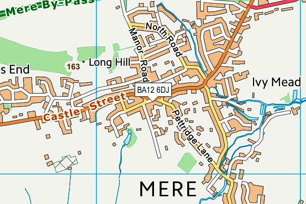 BA12 6DJ map - OS VectorMap District (Ordnance Survey)