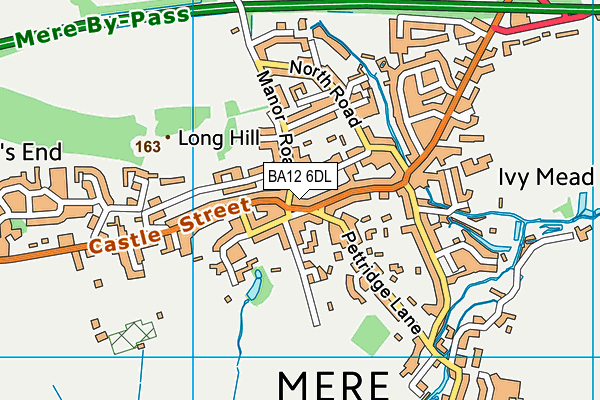 BA12 6DL map - OS VectorMap District (Ordnance Survey)