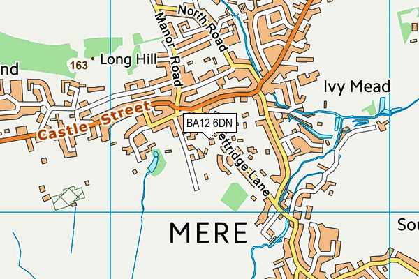 BA12 6DN map - OS VectorMap District (Ordnance Survey)