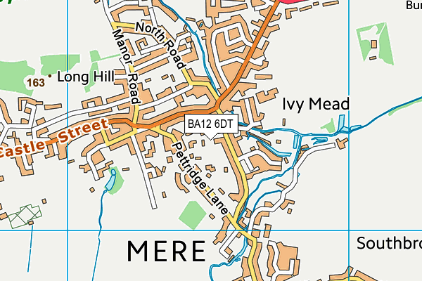 BA12 6DT map - OS VectorMap District (Ordnance Survey)