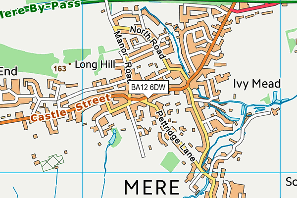 BA12 6DW map - OS VectorMap District (Ordnance Survey)