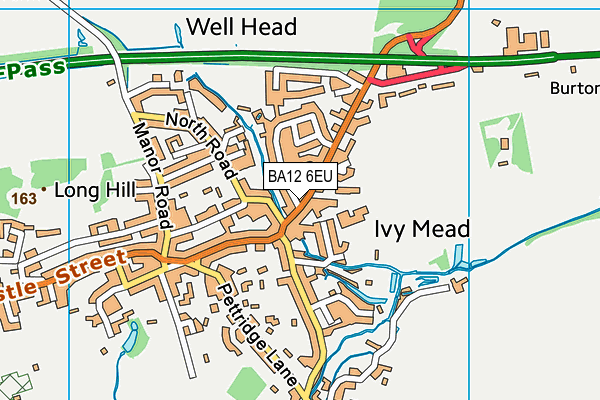 BA12 6EU map - OS VectorMap District (Ordnance Survey)