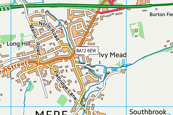 Duchy Manor map (BA12 6EW) - OS VectorMap District (Ordnance Survey)