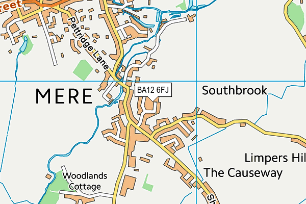 BA12 6FJ map - OS VectorMap District (Ordnance Survey)