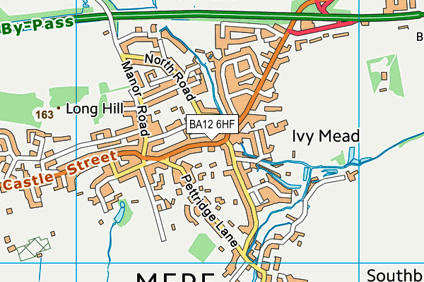 BA12 6HF map - OS VectorMap District (Ordnance Survey)