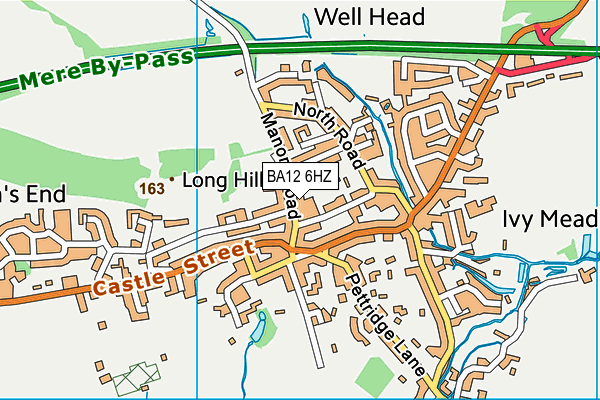 BA12 6HZ map - OS VectorMap District (Ordnance Survey)