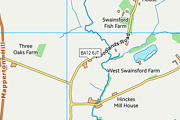 BA12 6JT map - OS VectorMap District (Ordnance Survey)