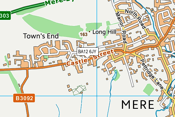 BA12 6JY map - OS VectorMap District (Ordnance Survey)