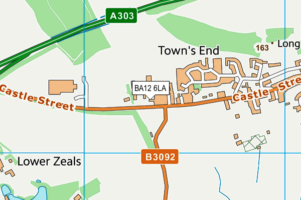 BA12 6LA map - OS VectorMap District (Ordnance Survey)