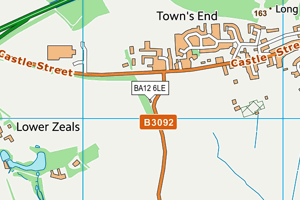 BA12 6LE map - OS VectorMap District (Ordnance Survey)