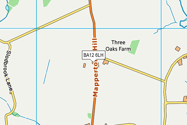 BA12 6LH map - OS VectorMap District (Ordnance Survey)