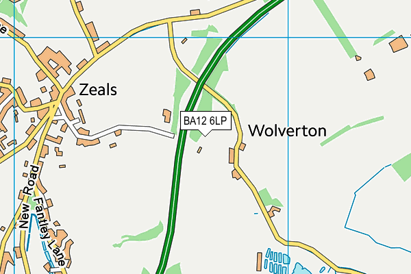 BA12 6LP map - OS VectorMap District (Ordnance Survey)