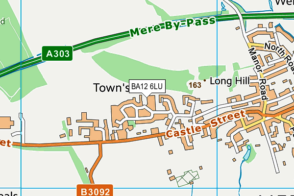 BA12 6LU map - OS VectorMap District (Ordnance Survey)