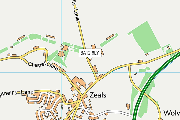 BA12 6LY map - OS VectorMap District (Ordnance Survey)