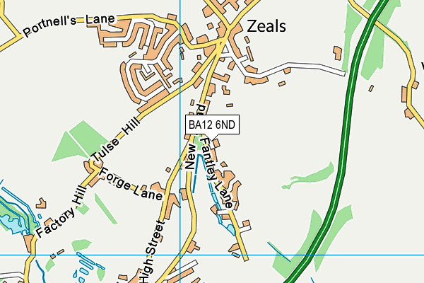 BA12 6ND map - OS VectorMap District (Ordnance Survey)