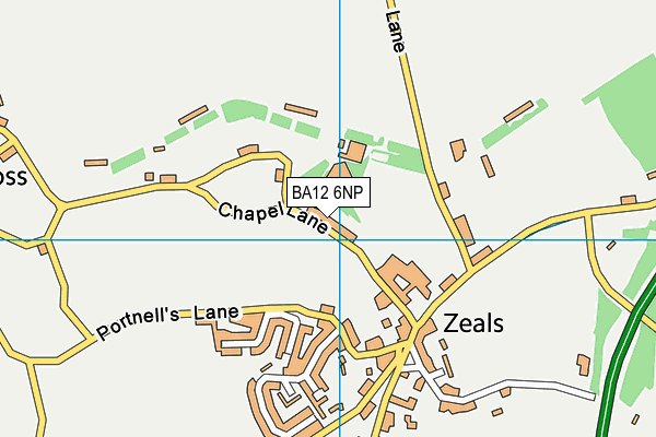 BA12 6NP map - OS VectorMap District (Ordnance Survey)