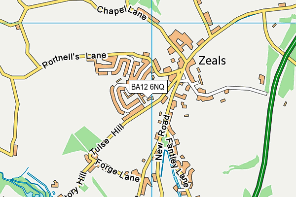 BA12 6NQ map - OS VectorMap District (Ordnance Survey)