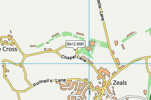 BA12 6NR map - OS VectorMap District (Ordnance Survey)
