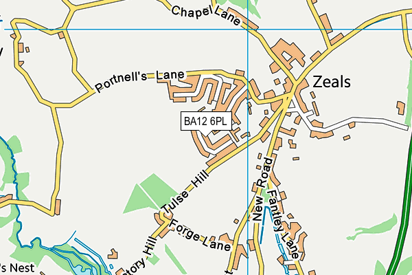 BA12 6PL map - OS VectorMap District (Ordnance Survey)