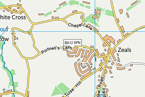 BA12 6PN map - OS VectorMap District (Ordnance Survey)