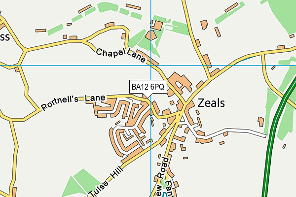 BA12 6PQ map - OS VectorMap District (Ordnance Survey)