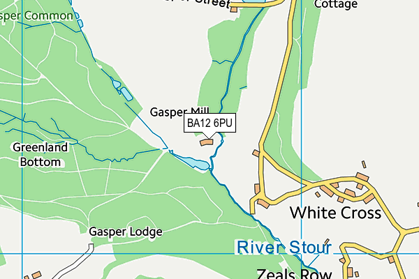 BA12 6PU map - OS VectorMap District (Ordnance Survey)