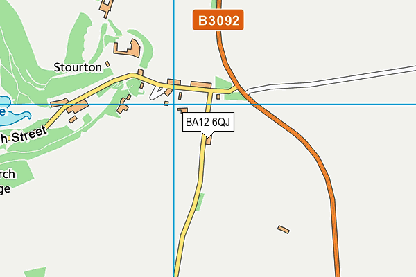 BA12 6QJ map - OS VectorMap District (Ordnance Survey)