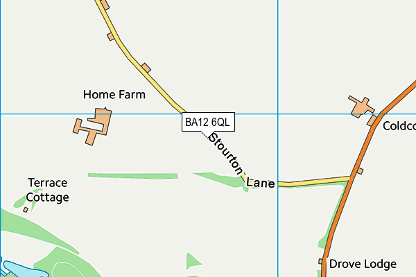BA12 6QL map - OS VectorMap District (Ordnance Survey)