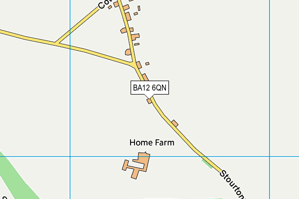 BA12 6QN map - OS VectorMap District (Ordnance Survey)