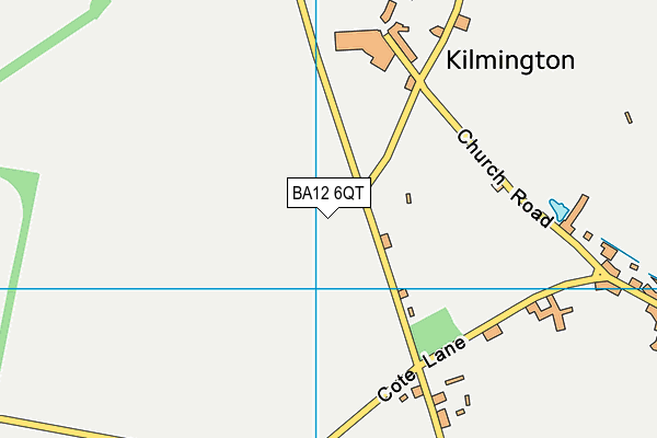 BA12 6QT map - OS VectorMap District (Ordnance Survey)