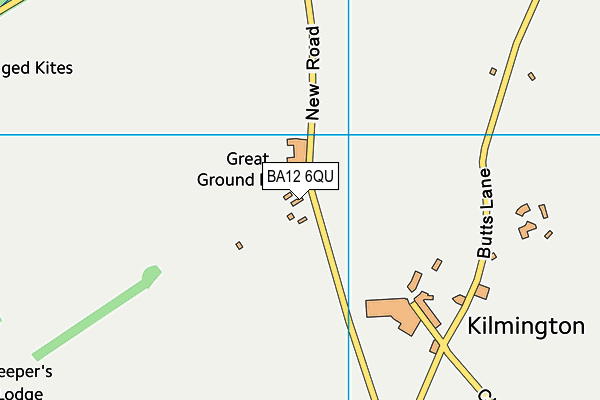 BA12 6QU map - OS VectorMap District (Ordnance Survey)