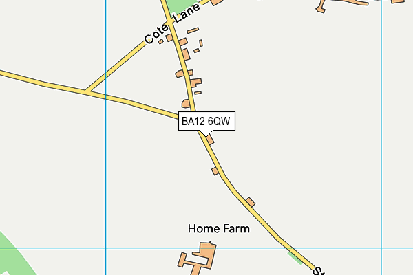 BA12 6QW map - OS VectorMap District (Ordnance Survey)