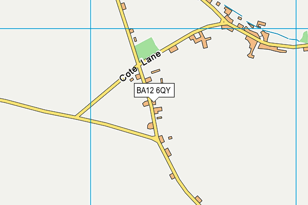 BA12 6QY map - OS VectorMap District (Ordnance Survey)
