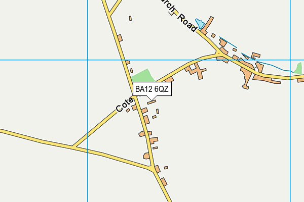 BA12 6QZ map - OS VectorMap District (Ordnance Survey)