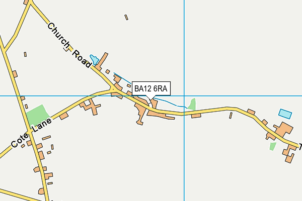 BA12 6RA map - OS VectorMap District (Ordnance Survey)