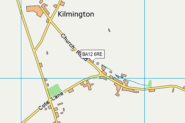 BA12 6RE map - OS VectorMap District (Ordnance Survey)